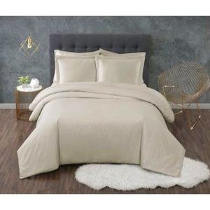 TRULY Calm Antimicrobial 3 Piece Duvet Set, Full/Queen Bedding